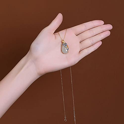 Bijoux classiques femmes collier phoenix argent S925 plaqué or pour soirée