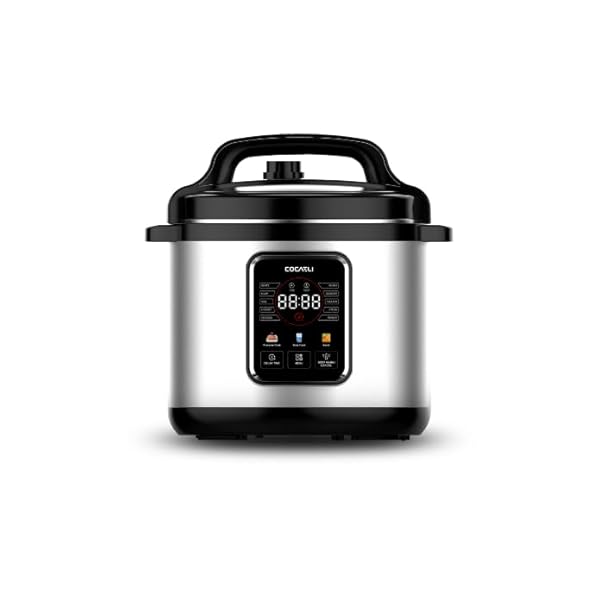 13-in-1 Electric Pressure Cooker, Rice Cooker, Steamer, Sauté, Yogurt Maker, 10 Safety Features, Non-Stick Inner Pot, 6 Quart, Stainless Steel