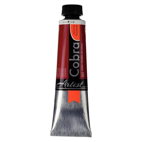 Cobra Water-Mixable Oil Color 40 ml Tube - Carmine