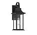 Savoy House 5-450-BK Hancock Matte Black 1 Light Outdoor Sconce (7" W x 18" H)