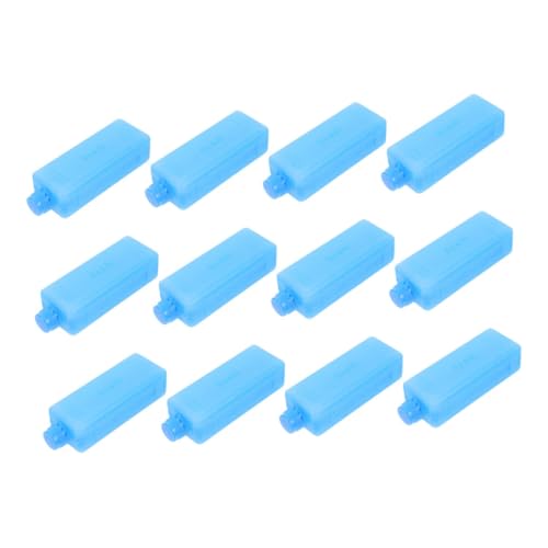 POPETPOP 12pcs Reusable Ice Packs for Coolers Portable Ice Crystal Boxes for Air Conditioner Fan Camping Picnic Lunch Boxes Energy Efficient Cooling