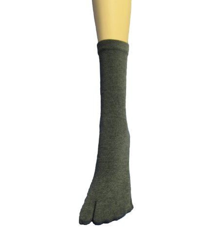 Image of COUVER Quarter - Midcalf High Flip Flop, Split toe Socks for Women, Tabi Big Toe Socks