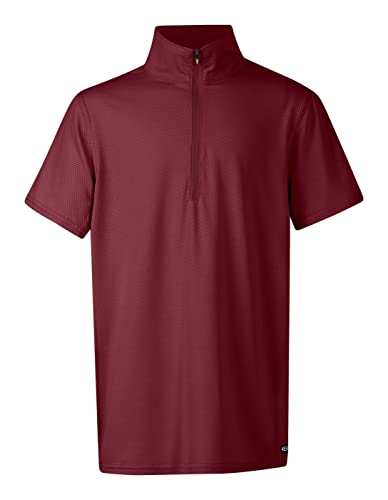 Kerrits Kinder Ice Fil Lite Kurzarm, Burgunder, Groß Cover