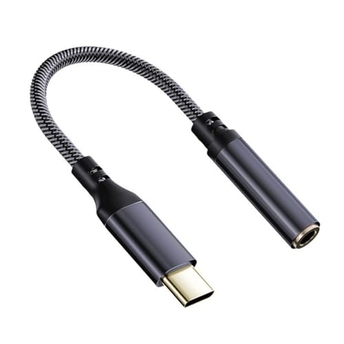 �A���~�j�E�� USB C - 3.5mm �w�b�h�t�H���R���o�[�^ ���y�Đ����T�|�[�g �w�b�h�t�H���X�s�[�J�[�p���C���R���g���[���t���ʘb �d�b�i�C�����X�e���I�P�[�u��
