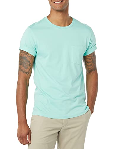 Image of Amazon Essentials Men's Short-Sleeve Crewneck Pocket T-Shirts, Pack of 2