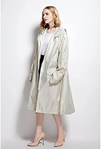 Chubasquero con capucha mujer impermeable largo transpirable para exterior 4