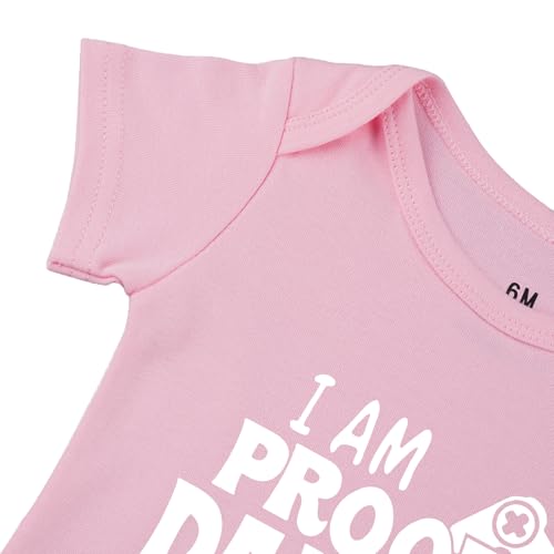 Image of Hi Daddy Bodysuit for Baby Hello Daddy Pregnancy Announcement for Husband I Love Daddys Baby Romper