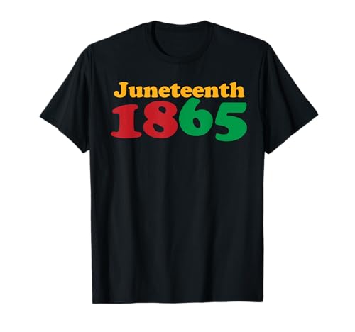 Juneteenth 1865 American Flag Juneteenth Camiseta