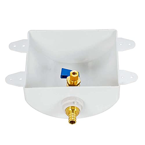Eastman 1/2 Inch Pex Connection X 1/4 Inch Od Compression Ice Maker Outlet Box, Quarter Turn Ball Valve, Pre-Assembled, 60233 #TOP7