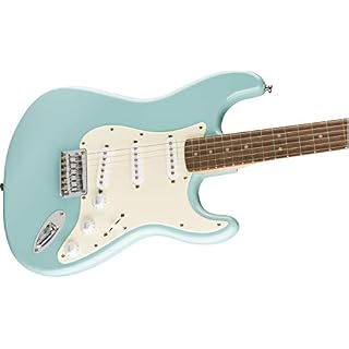 Fender Squier by Fender Bullet Stratocaster Touche en laurier Turquoise tropical - Les Beatles, Paul McCartney, John Lennon, RIngo Starr, George Harrison Fender Squier by Fender Bullet Stratocaster Touche en laurier Turquoise tropical – Image 3
