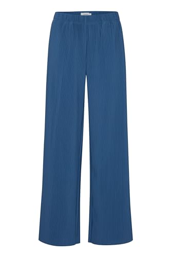 b.young BYTRISSA Pants Damen Stoffhose Hose 96% Polyester, 4% Elasthan Relaxed fit, Größe:L, Farbe:True Navy (194030)