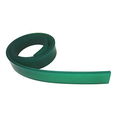 POVOKICI 50mm x 9mm x 6FTï¼ˆ 72\"ï¼‰Single Silk Screen Printing Squeegee Blade Polyurethane Rubber 70 Duro (Green Color)
