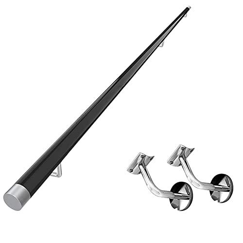 Rampe de sécurité en bois massif de 120 cm, kit de main courante robuste intérieur