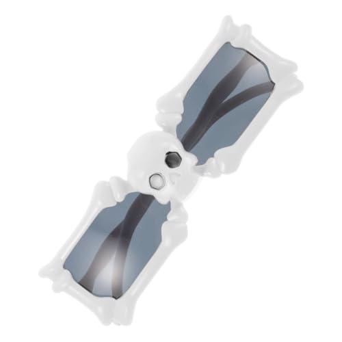 Gogogmee 1Pair Funny Skull Shaped Halloween Sunglasses Novelty Eyewear for Parties Photo Props and Cosplay Stylish Glasses for Halloween Decorations and Events