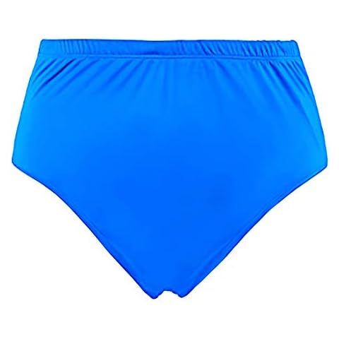 Ecute Womens High Waisted Bikini Bottoms Plus Size Tummy Control Swimming Brief Swimwear Cover
