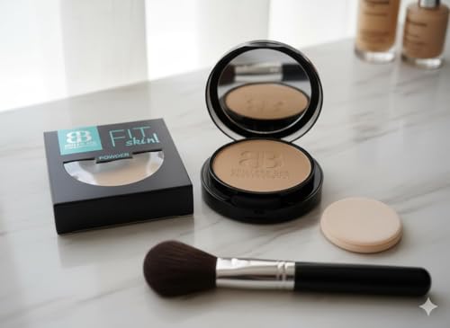 Image of Fit Me 2-in-1 Natural Beige Matte Compact Powder, 12 Hour Oil Control, Sun Protection for Oily Skin, 20g (Ivory)