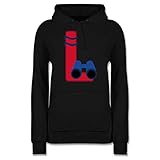 In der Farbe Schwarz und Größe XS ein richtiger Hingucker: Buchstabe hoodys