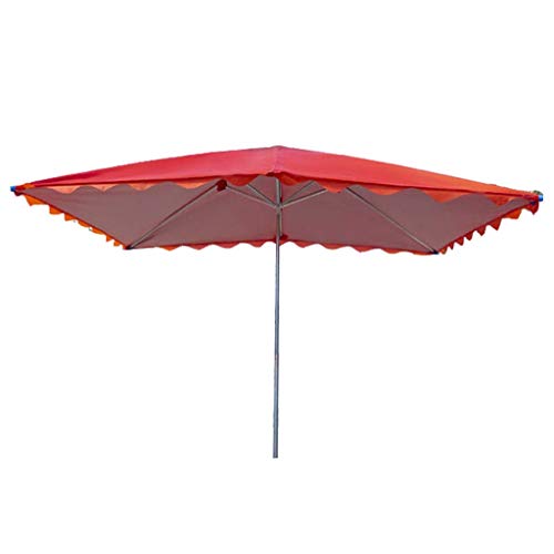 JCNAGXY Large Outdoor Sun Umbrella Square Commercial Garden Parasol Folding Beach Patio Sunshade Waterproof And Anti-UV Parasol