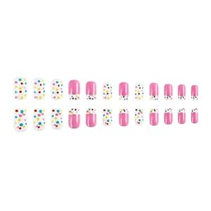 Lerpwige 24 Valentinstag Acrylnägel Punkte Design