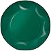 Zeus Party Piatti Grandi Carta Plastificata Tinta Unita con Bordi Ondulati 28cmm (Verde Scuro)