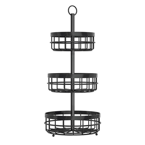 Cesta de frutas de hierro de malla abierta para una mejor circulación del aire para mantener la frescura en cualquier habitación. Cesta ventilada