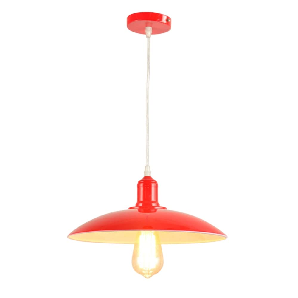 STVDEDG Colorful Farmhouse Pendant Light Nordic Macaron Style Lamp Chandelier E27 Source Single Head Hanging Lamp Personalized Pastoral Hanging Lighting Fixture for Loft Coffee Kitchen Island