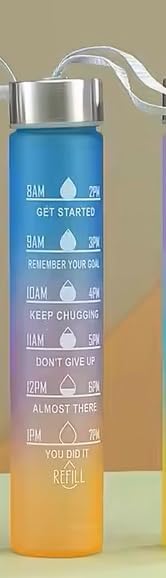 Miniatura 4 de Juego de botellas de agua motivacionales, 3 piezas, capacidad de 68309 onzas, botellas deportivas reutilizables