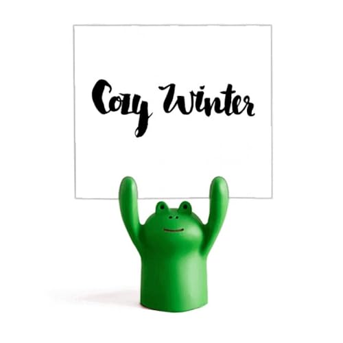 Porte-mémo grenouille d'hiver pour égayer vos journées de télétravail