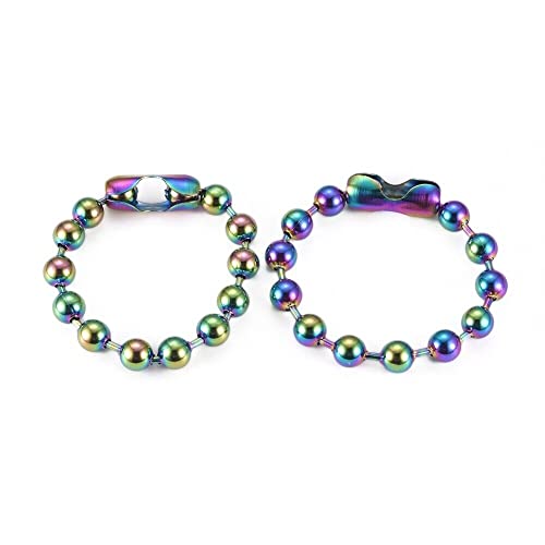 Image of LZD 6-10 inch Stainless Steel Ball Chain Beads Bracelet Silver Gold Multicolor 2 /4 /6 /8 /10mm Bead P274
