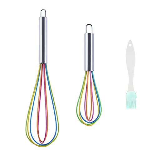 Frusta in silicone con 1 pennello, frusta