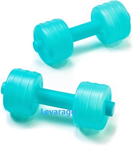 Levarage ウォーターダンベル ブルー 2個セット