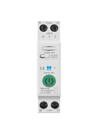 Interruptor de control remoto con medición potencia y disyuntor de protección 63A