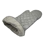 Wei Ming Shop Grillhandschuhe Extra Lange Verdicken Hitzebeständige Küche Handschuhe Baumwolle Hitzebeständige Mikrowelle Handschuhe Für Bbq Küche Kochen Mikrowelle Pizza 1 Pc Von Double Elite Silber