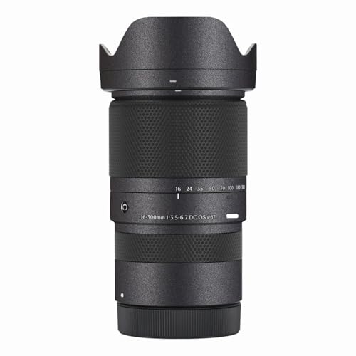 Mebont カメラアクセサリー ステッカー Sigma 16-300mm F3.5-6.7 DC OS Canon RF Mount 標準ズームレンズに適合する保護装飾ステッカーで、耐擦傷性、耐摩耗性を備えたレンズスキン保護フィルム、迷彩(深灰)