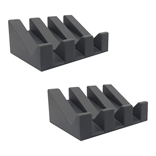2 Stück Seifenschale Silikon Seifenhalter Dusche mit Ablauf Rutschfreies Selbstentleerend Seifenablage für Badezimmer Bad Küche Arbeitsplatte Cover