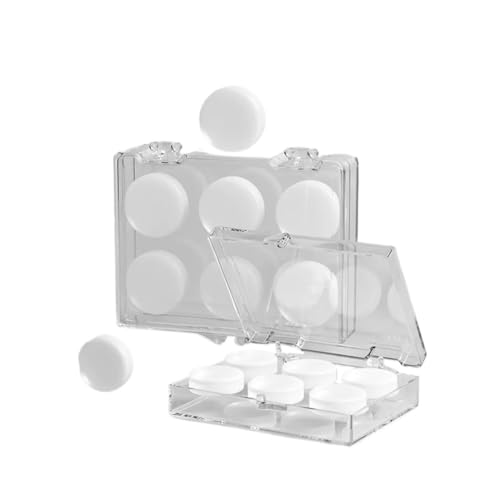 6 tapones de silicona reutilizables para los oídos de cera de silicona, tapones moldeables para los oídos, reducción de ruido, protección para dormir (blanco)