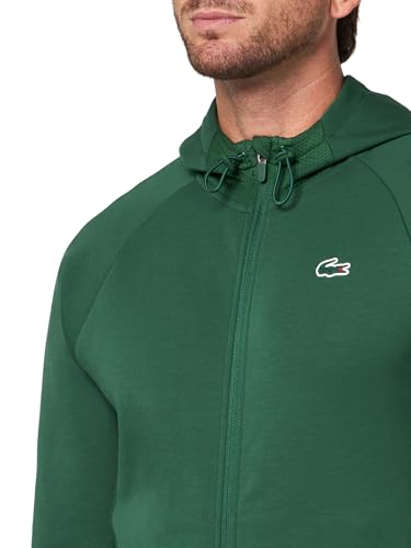 Lacoste Men's Sport Breathable Sport Track Jacket, Green/Green, 4X-Large3