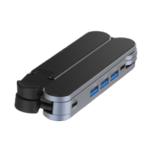 Base para Laptop con Docking Station - Soporte De Tablet con Ventilación Enfriadora Y Hub USB,تيشيرتات كاجوال فضفاضة بتصميمات جرافيك,para Oficina en Casa y Viajes con Ordenador Portátil
