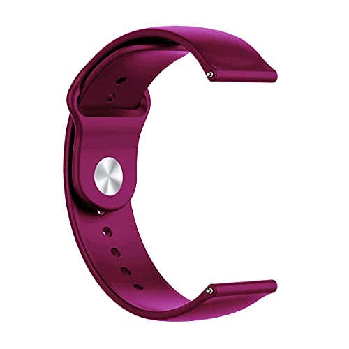 Image of YODI 22mm New Metal Buckle Original Colourful Silicone Strap Band Compatible with Amazfit GTR 2, GTR 2e, GTR 47MM / Noise Fit Endure, Evolve, Active Smartwatch Bands