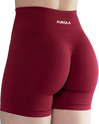 AUROLA - Pantalones Cortos Deportivos para Mujer, Cintura Alta, para Correr, Deportivos, Cortos, para Gimnasio, elásticos, para Entrenamiento Cover