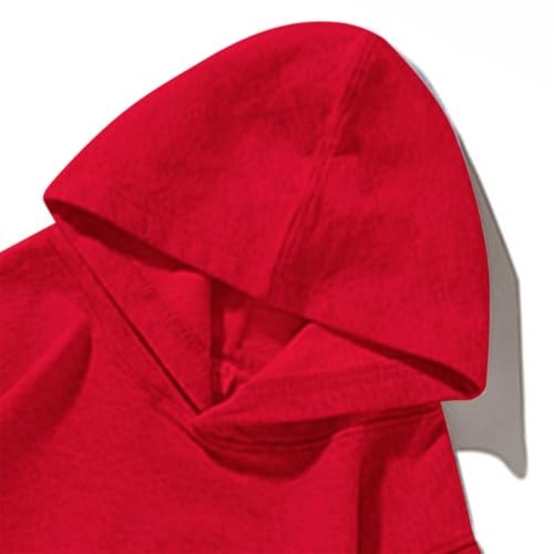 Youth Kids Boys Basic Solid Fleece Hoodies Teen Girls Casual Loose Fit Pullover Sweatshirts Fall Winter Warm Trendy Tops4