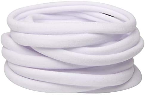 50 Pieces seamless Headband DIY Hair Accessories for Kids Headwear White