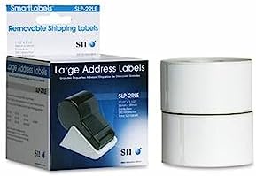 Seiko Instruments Seiko Large Single Address Labels for Smart Label Printer Pro, Clear (SLP-2RLE) image 2