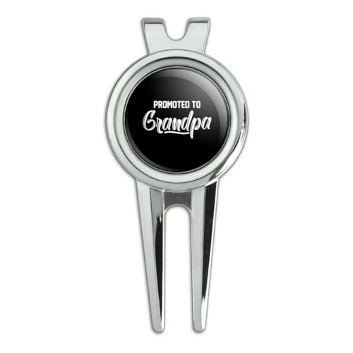 GRAPHICS & MORE Promoted to Grandpa Golf Divot Repair Tool and Ball Marker