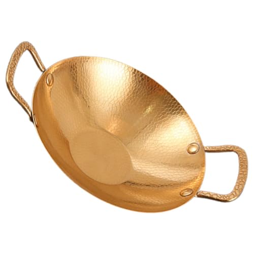 Wok de acero inoxidable con doble mango 30 cm miniatura 1