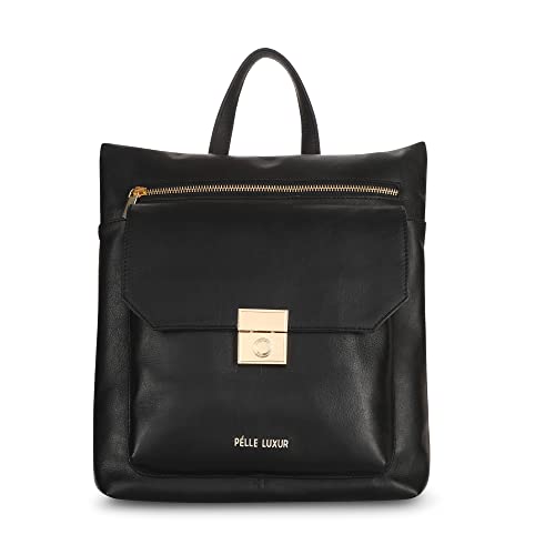 Sac à dos en cuir pour femme fini le désordre grâce à la poche zippée S