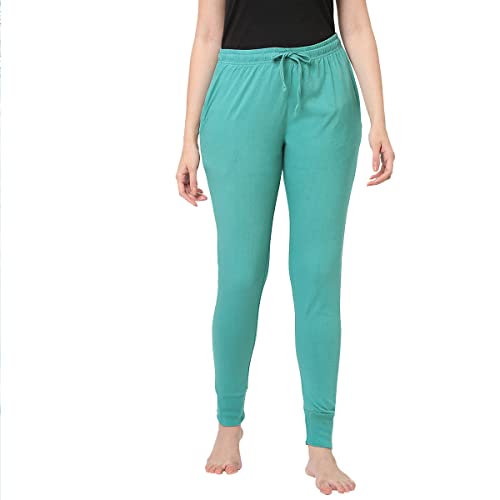 Image of Inner Sense Organic Cotton and Bamboo night pants for women I Anti Odour, Soft, Comfortable, Lightweight, Full-length, Dual-side pocket, Soft pajama for women