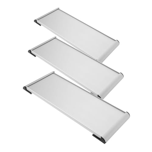 Porte-plaque de porte aluminium bureau signalisation vierge x3