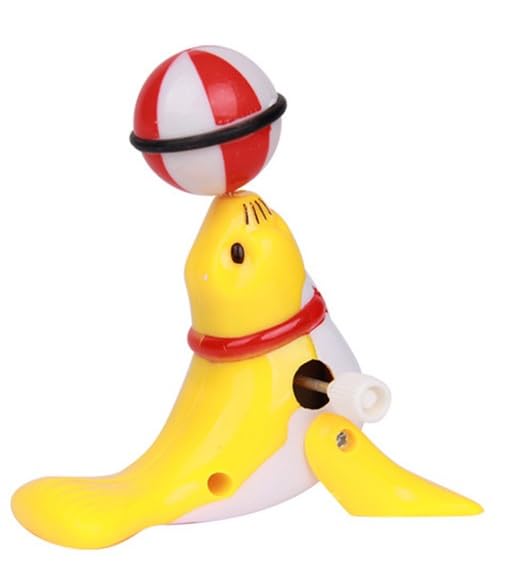 Kids classic windup clockwork toy-Rotating dolphin