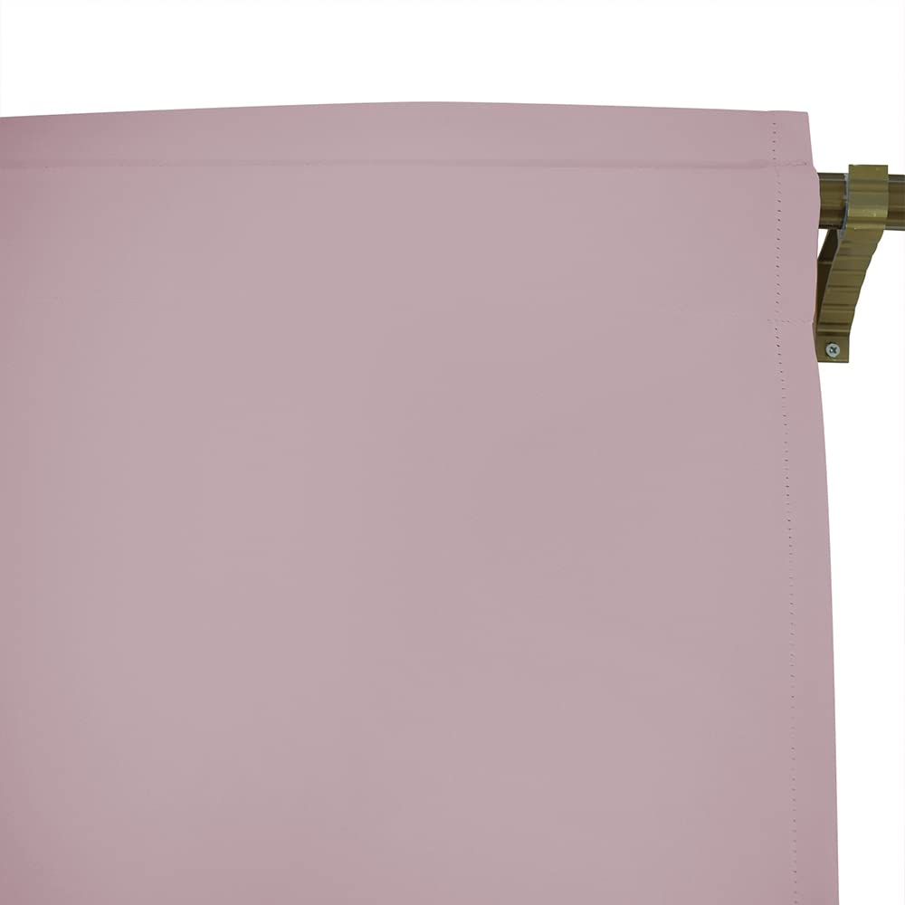 Tende oscuranti rosa per camera da letto, set di 2 tende termiche isolate a tinta unita plissettate 132,1 x 91,4 cm